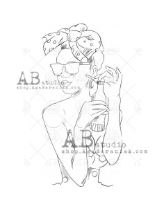 Sello Pin-up girl de AB Studio