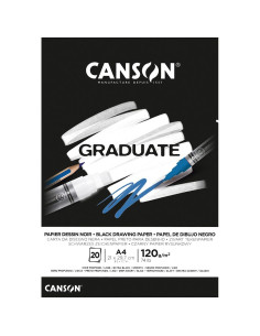 Bloc Graduate Dessin Noir A4 (20hojas) 120gr