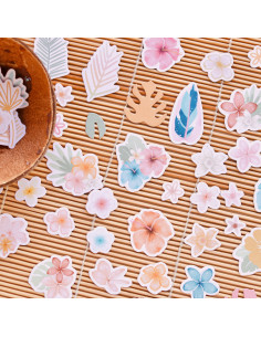 Troquelados Flores Aloha de Mintopía