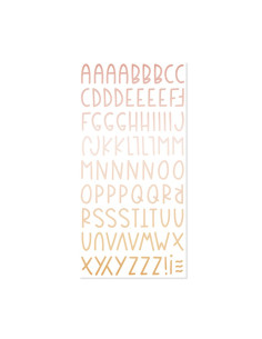 Alfabeto chipboard Aloha de Mintopía