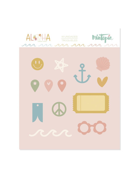 Troquel Aloha Tickets e iconos de Mintopía