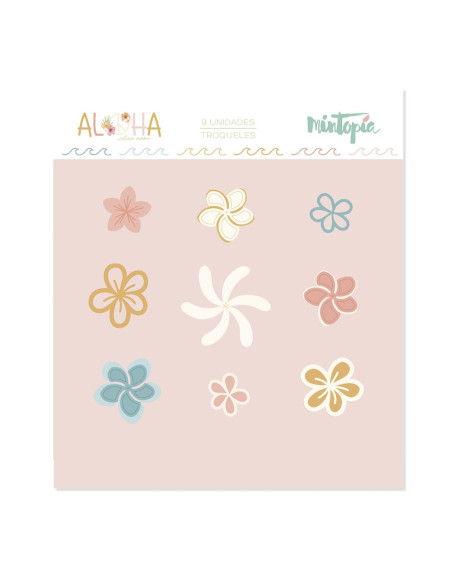 Troquel Aloha Mini Flores Tropicales de Mintopía
