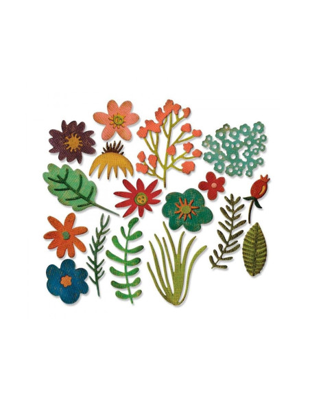 Troquel thinlits Funky Floral de Sizzix