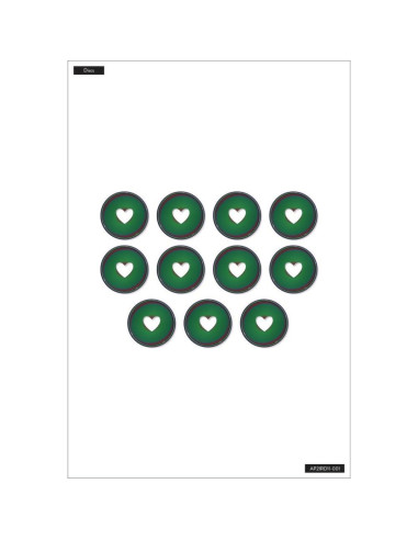 Anillas medianas metálicas iriscente Happy Planner