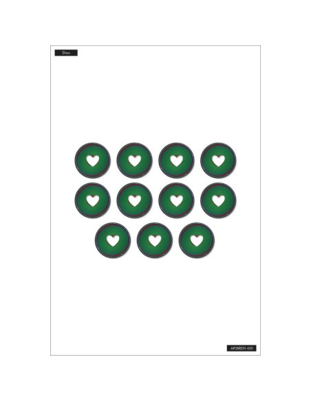 Anillas medianas metálicas iriscente Happy Planner