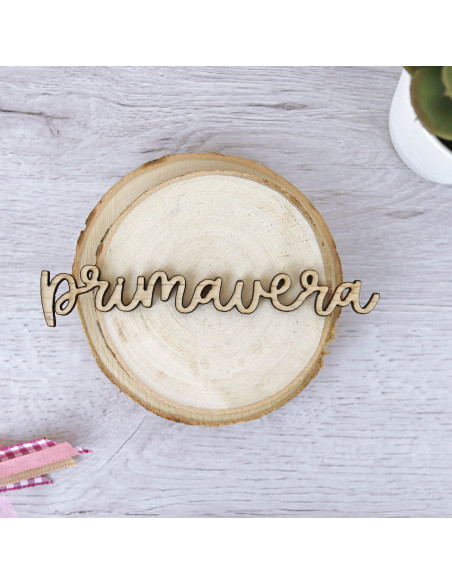 Palabrita Primavera madera