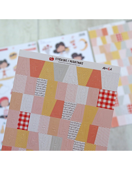 Pegatina abecedario picnic de Alúa Cid