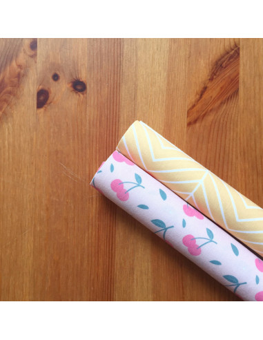 Pack 2 telas Cerezas, Tenderete de Iriri