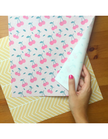 Pack 2 telas Cerezas, Tenderete de Iriri