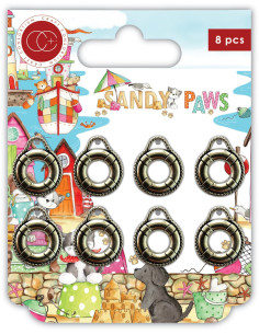 Charms metálicos Flotadores Sandy Paws de Craft Consortium