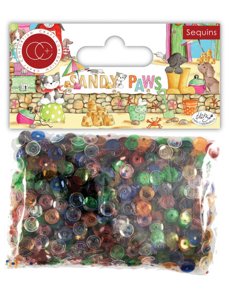 Lentejuelas Sandy Paws de Craft Consortium