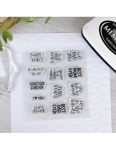 Sello baby sentiments de Panda