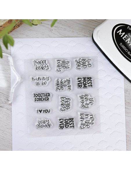 Sello baby sentiments de Panda