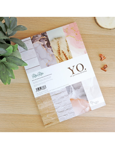 Bloc papel Yo mi persona favorita 9x12'' de Alúa Cid