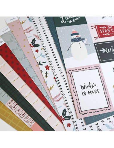 Kit papeles Crate Paper Snow Flake