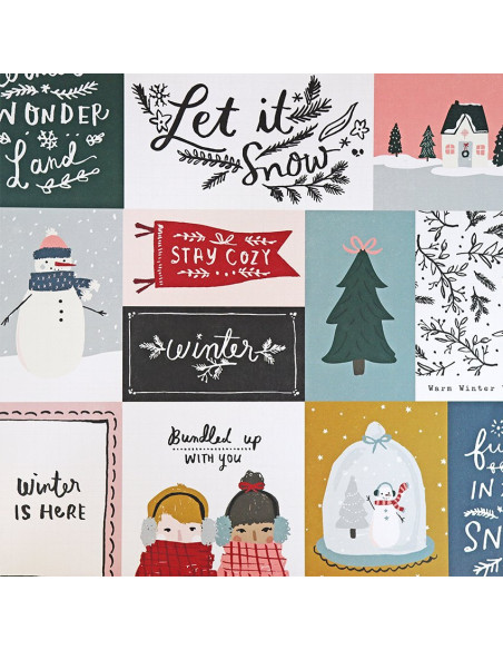 Kit papeles Crate Paper Snow Flake