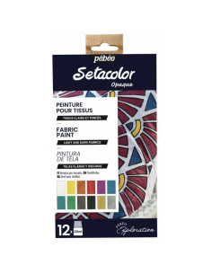 Set 12 pintura de tela Pébeo 20ml
