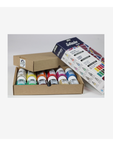 Set 12 pintura de tela Pébeo 20ml