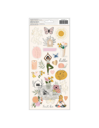 HOJA DE PEGATINAS PEACEFUL HEART