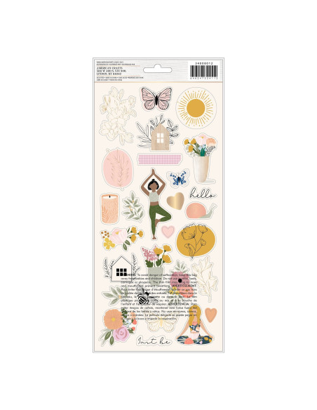 HOJA DE PEGATINAS PEACEFUL HEART