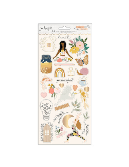 HOJA DE PEGATINAS PEACEFUL HEART