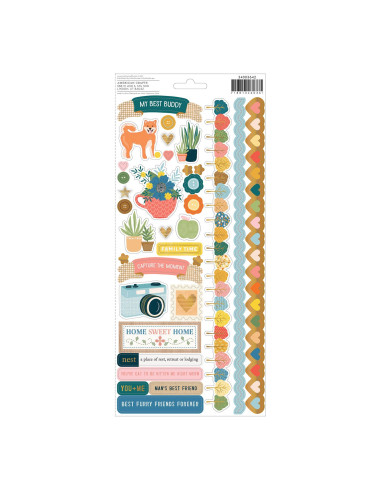 Hoja de Pegatinas Bungalow Lane