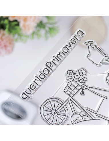 Sello querida primavera de Alúa Cid