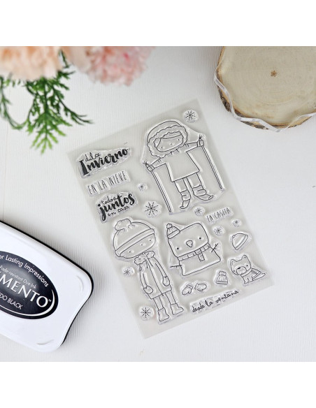 Alua Cid sello Esteban en invierno