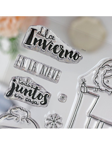 Alua Cid sello Esteban en invierno