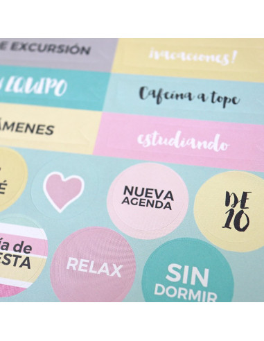 Pack 4 hojas de pegatina AlúaCid Lo que me proponga