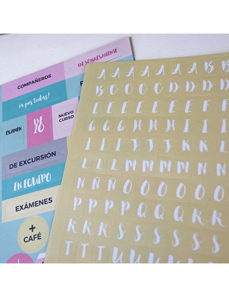 Pack 4 hojas de pegatina AlúaCid Lo que me proponga