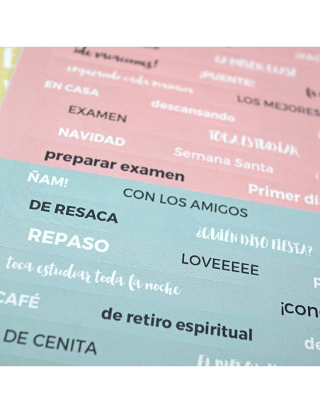 Pack 4 hojas de pegatina AlúaCid Lo que me proponga