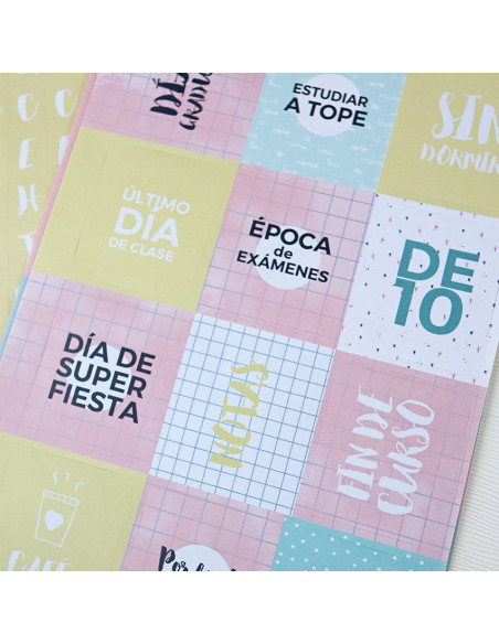 Pack 4 hojas de pegatina AlúaCid Lo que me proponga