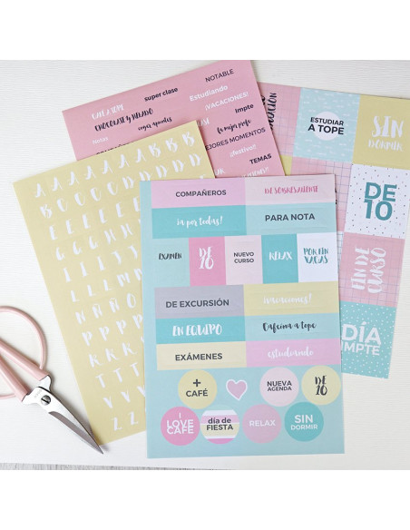 Pack 4 hojas de pegatina AlúaCid Lo que me proponga