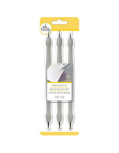 Set de 3 buriles de doble punta para embossing Ek Tools