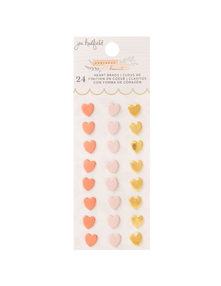 Brads metálicos Peaceful Heart  Jen Hadfield