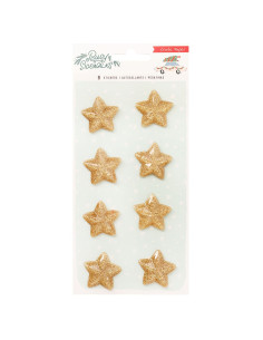 Pegatinas de resina dorado BUSY SIDEWALKS