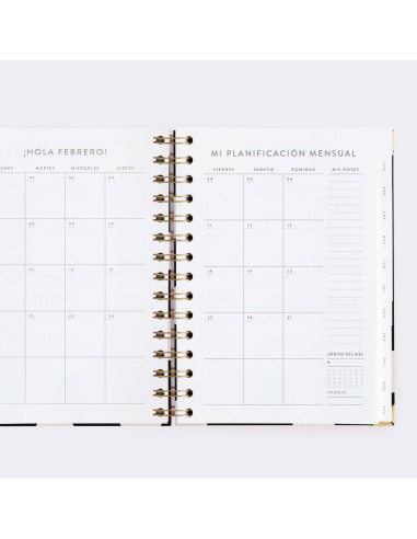 AGENDA SEMANAL 2022. NEGRA. MEDIANA