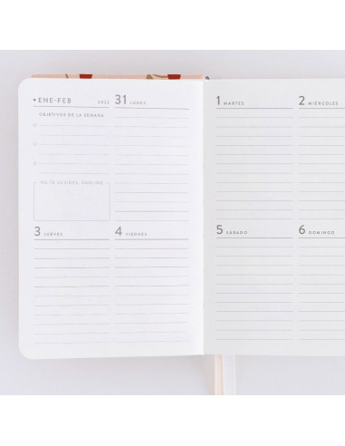 AGENDA SEMANAL 2022.CEREZAS ROSA