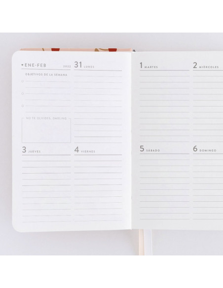 AGENDA SEMANAL 2022.CEREZAS ROSA