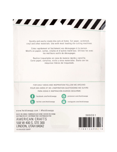 Troquel Tabs Oval para Memorydex Heidi Swapp