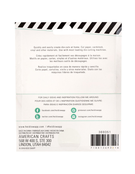 Troquel Tabs Oval para Memorydex Heidi Swapp