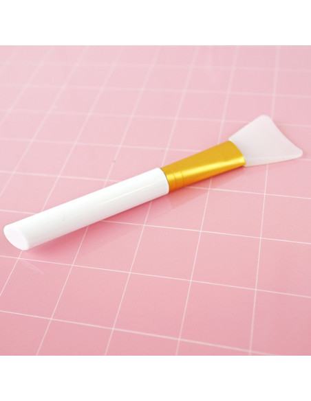 Espátula silicona para adhesivos y mix media Blanca