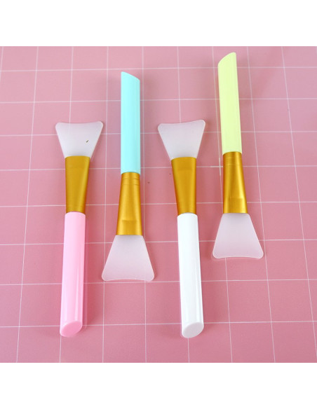 Espátula silicona para adhesivos y mix media Blanca