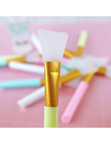 Espátula silicona para adhesivos y mix media Amarillo