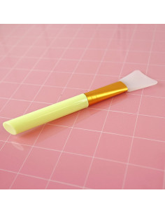 Espátula silicona para adhesivos y mix media Amarillo