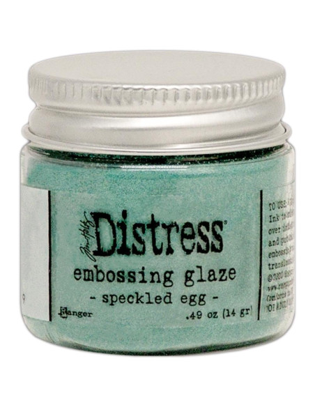 Polvos de Embossing Distress Glaze Speckled Egg, de Tim Holtz
