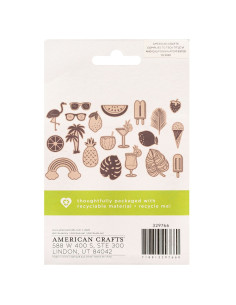Adornos tropicales de madera American Craft 2