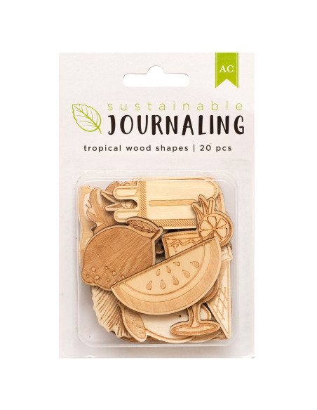 Adornos tropicales de madera American Craft