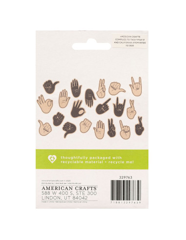 Adornos manos  de madera American Craft